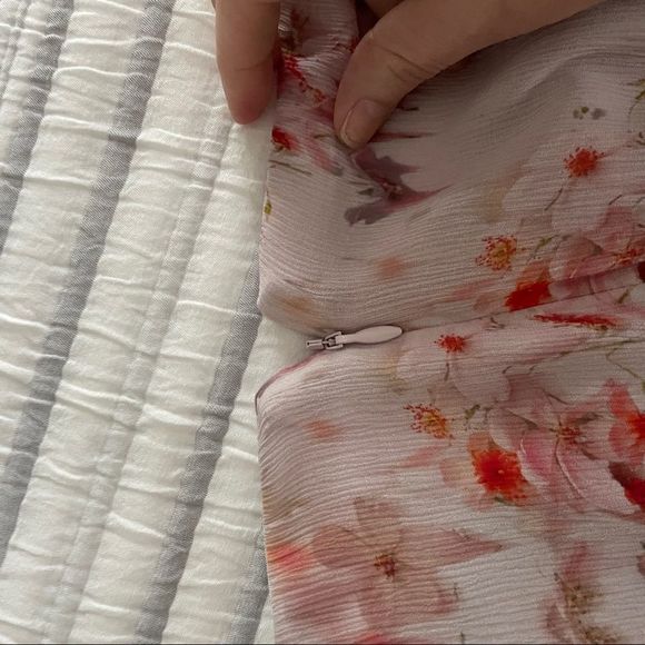 Allsaints Slvina Momo Handkerchief Skirt. Floral High Low Wrap look NWT US 0 - Picture 10 of 14